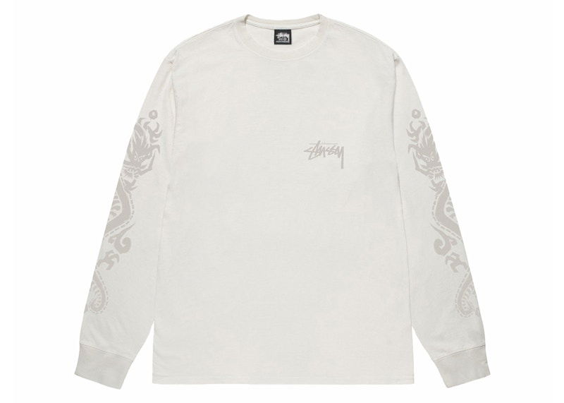 T-shirt Stüssy Dragons Long Sleeve T-Shirt Hvid | 1995031, 0