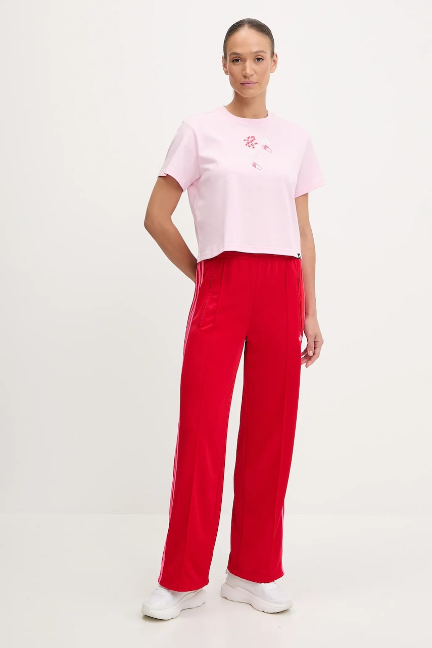 Joggingbukser adidas Performance Adicolor Classic Firebird Loose Track Pants Rød | JW1225, 1
