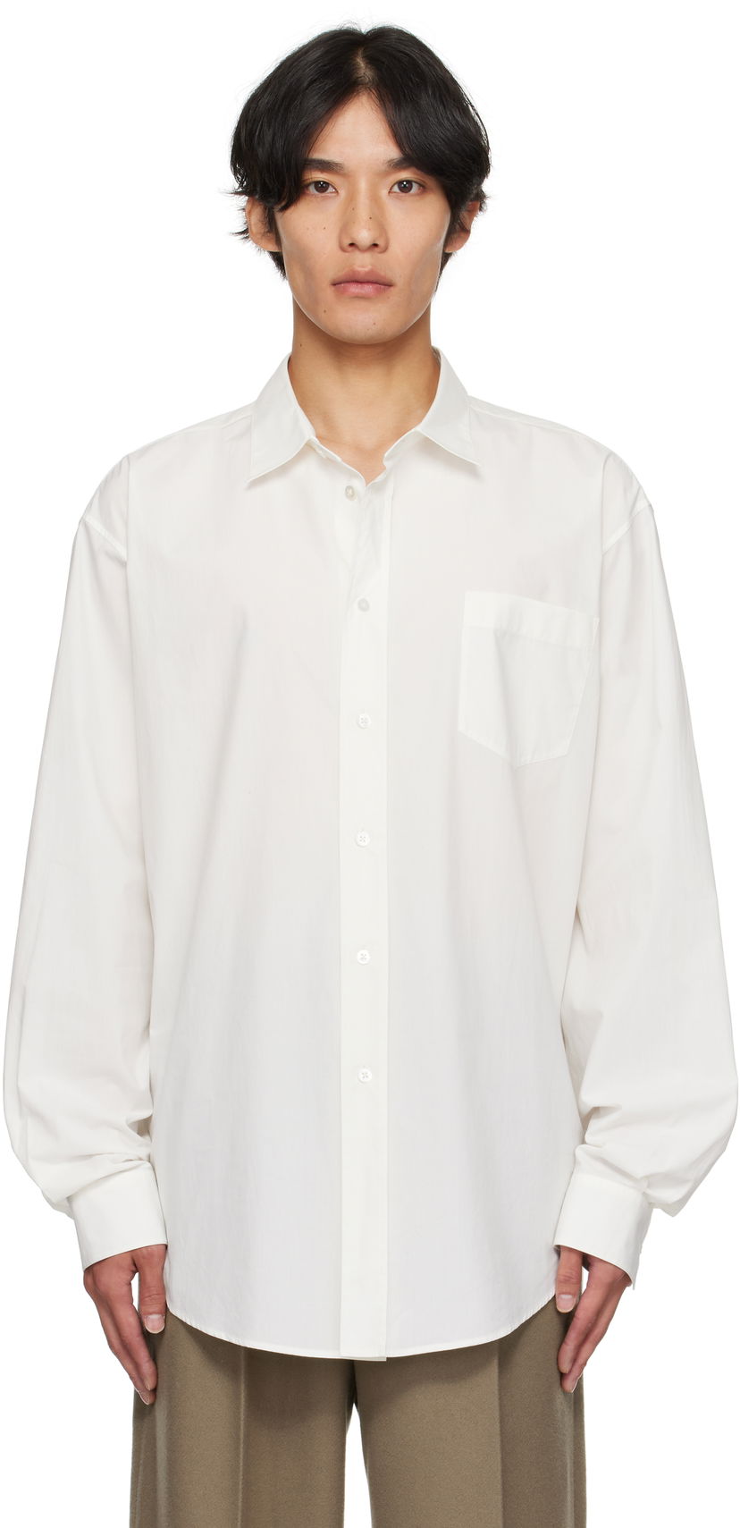 Skjorte The Row The Row Thane Shirt Hvid | 1131-W4075