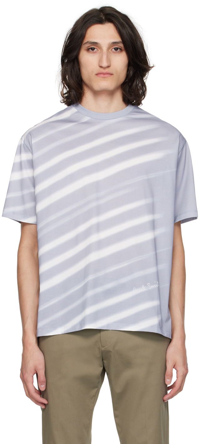 T-shirt Paul Smith Paul Smith Morning Light Stripe T-Shirt Grå | M1R-110Y-MP4287-40