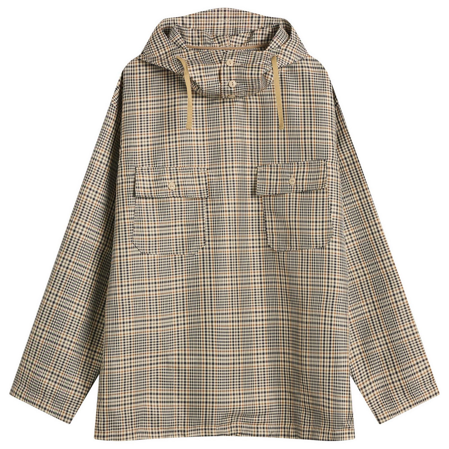 Skjorte Engineered Garments Engineered Garments Cagoule Plaid Shirt, Size Small Beige | 25F1A010-IT006, 1
