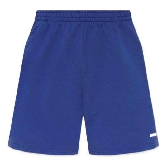 Shorts Balenciaga Shorts With Logo Print Blå | 676137TNVB64388