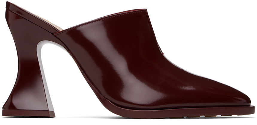 Sneakers og sko Bottega Veneta Cha-Cha Patent Leather Mules Rød | 787036 V4BO0, 0