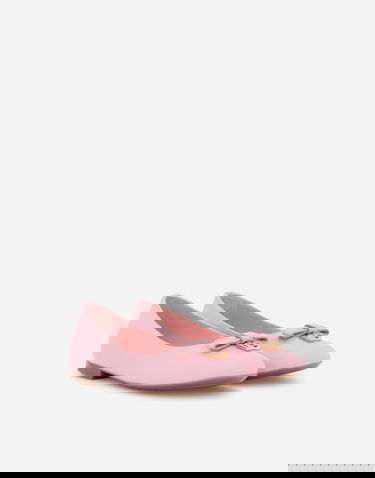 Sneakers og sko Dolce & Gabbana Patent Leather Ballet Flats With Metal Dg Logo Lyserød | D11141A132880416, 2