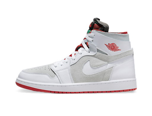 Basketball Jordan Air Jordan 1 Zoom Air CMFT "Light Silver and True Red" Grå | CT0978-100