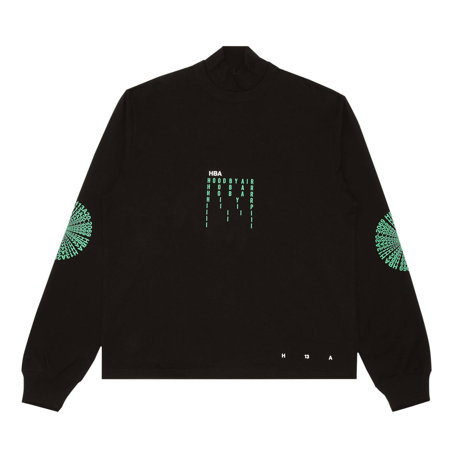 T-shirt Hood By Air Long-Sleeve Tee Sort | HBA 152B, 1