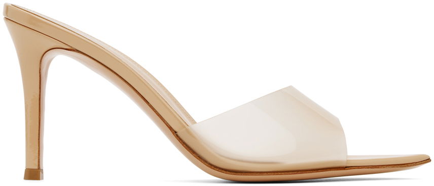 Sneakers og sko Gianvito Rossi Elle 85 Heeled Sandals Beige | G11050-85RIC-GSV, 0