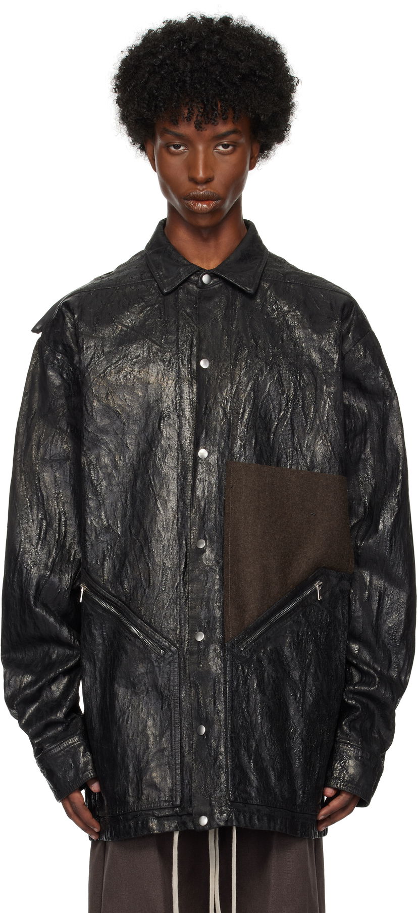 Jakke Rick Owens Turbo Jacket Sort | RR02D6719 BMTWTY