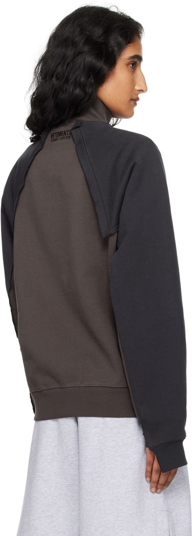 Jakke VETEMENTS VETEMENTS Patched Zip-Up Jacket Brun | UH76ZU760CB, 2