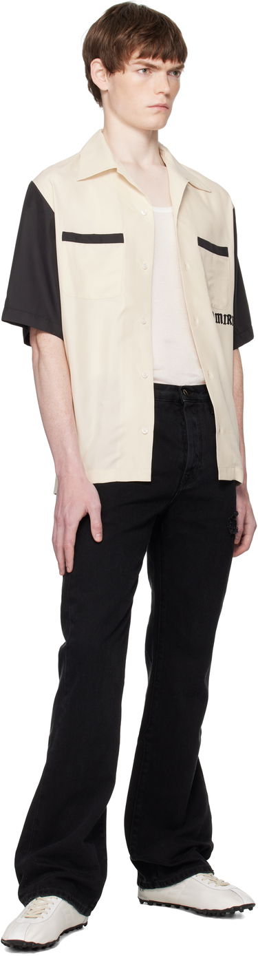 Skjorte AMIRI AMIRI 'Try It' Bowling Shirt Beige | AMSTCA1149, 3