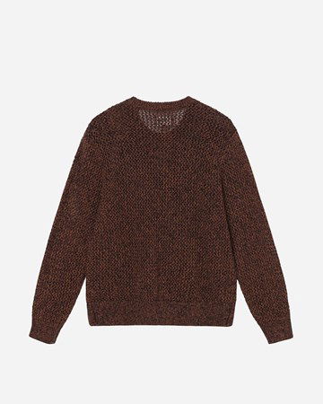 Sweater Stüssy 2 Tone Loose Gauge Sweater Brun | 117136-0001, 1