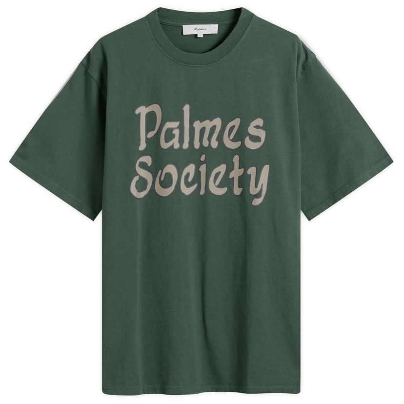T-shirt Palmes Palmes Society T-Shirt, Size Small Grøn | P10-0040-777