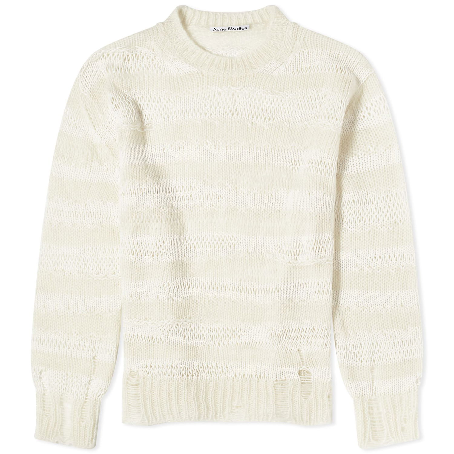Sweater Acne Studios Karita Mohair Stripe Jumper Hvid | A60399-CEY, 0