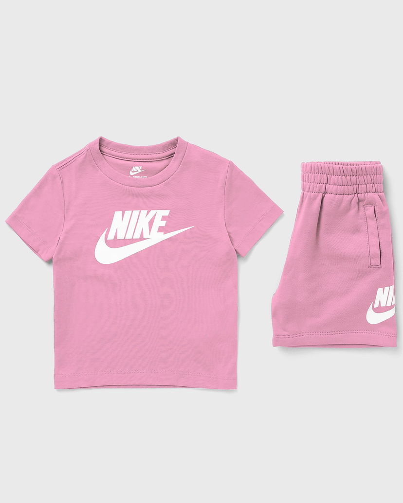Træningsdragt Nike Toddler Girls' T-Shirt and Shorts Set Lyserød | 36L596-ACG
