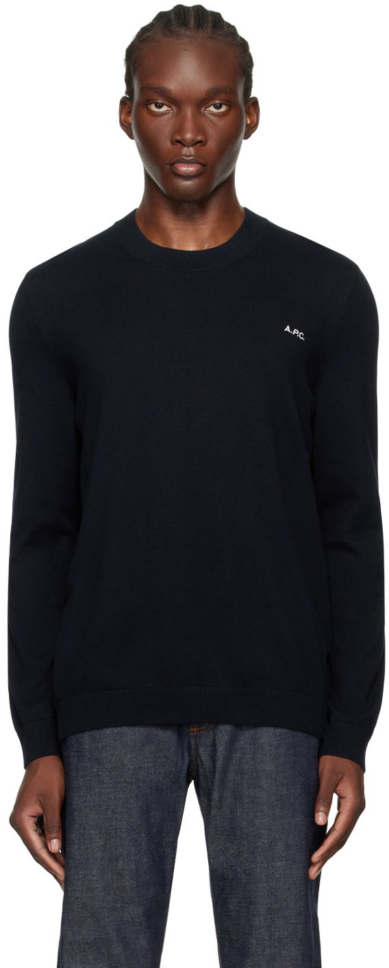Sweater A.P.C. Navy Amir Sweater Mørkeblå | COGDK-H23357