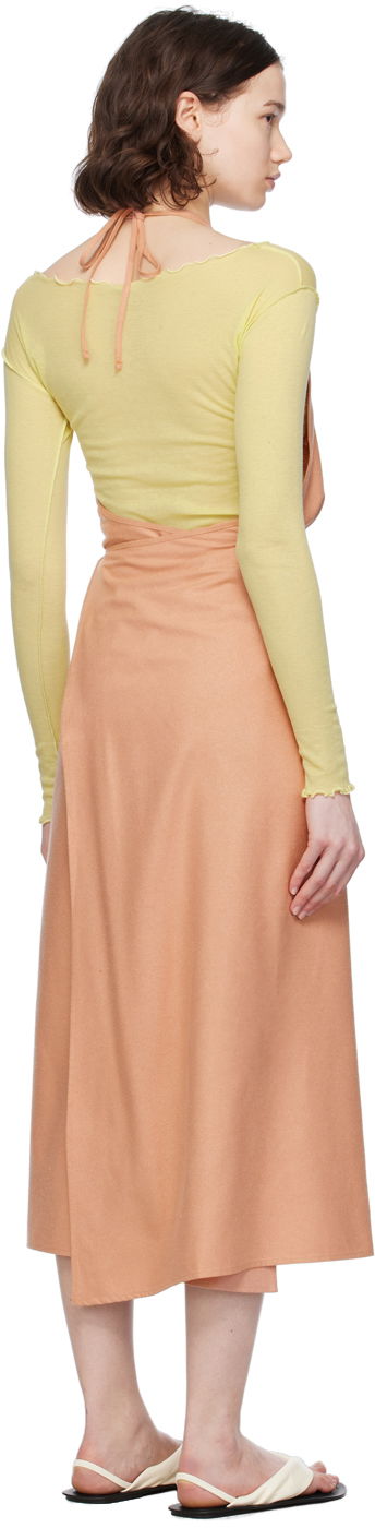 Kjole Baserange Midi Halter Dress with Tie Waist Lyserød | DRAP-WS-SU24, 2