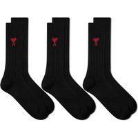 Sokker AMI 3 Pack A Heart Ribbed Socks Sort | USC003-379-001, 2