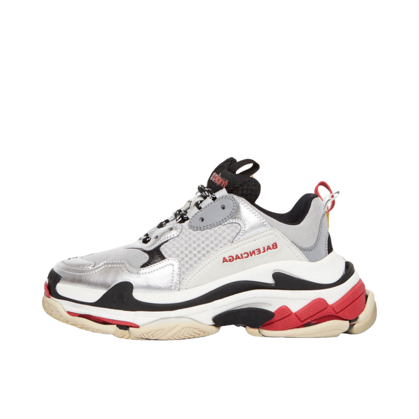 Sneakers og sko Balenciaga Triple S Red Silver 2018 W Metalisk | 520156 W09O31081