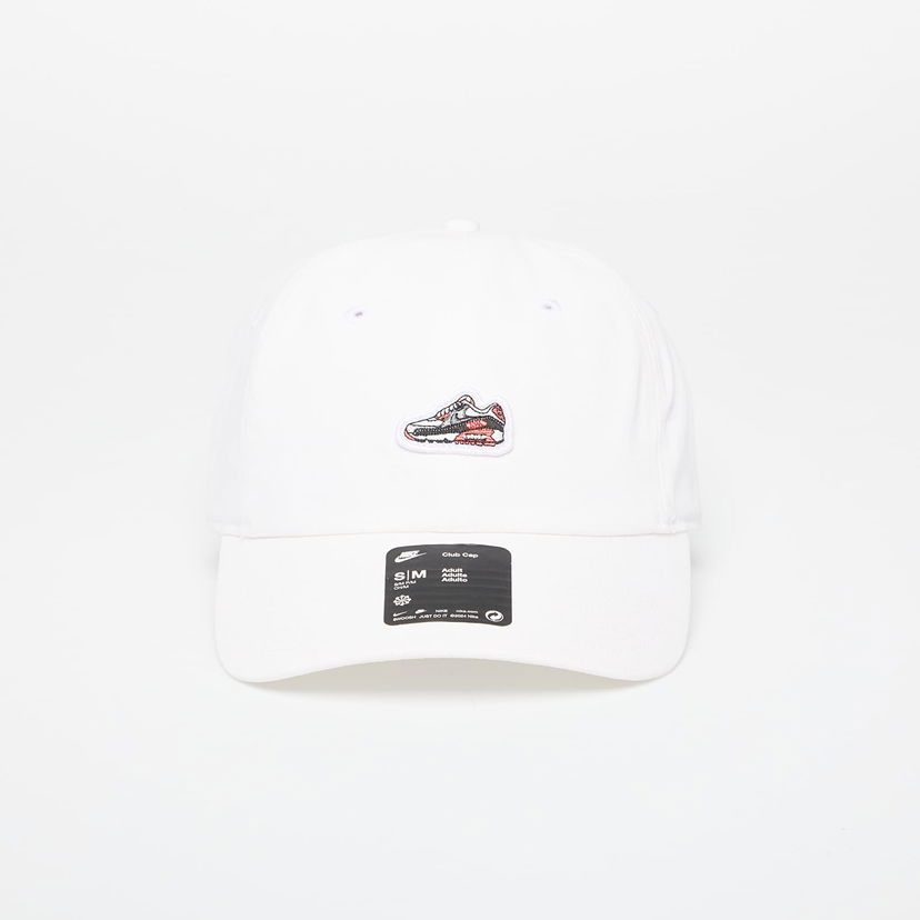 Kasket Nike Club Unstructured Air Max 90 Patch Cap Hvid | HV7021-100