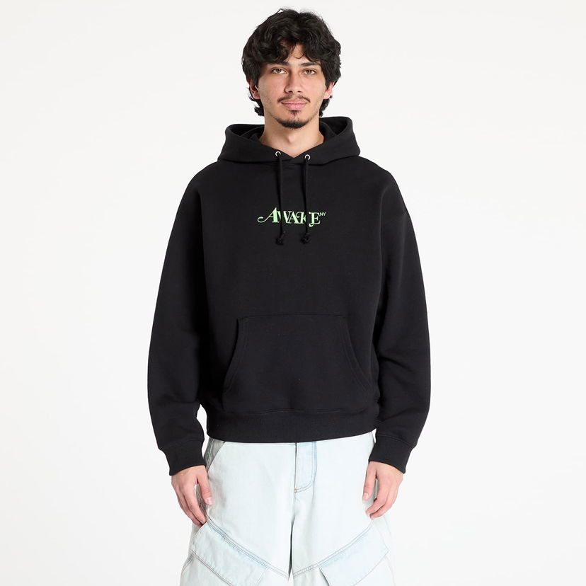Sweatshirt Awake NY Awake NY Classic Logo Hoodie Sort | AWK-SP25-HD002-BLK