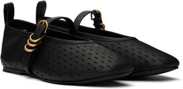 Sneakers og sko rag & bone rag & bone Spire Perforated Leather Mary Jane Ballerina Flats Sort | WFF25SF1018LE18, 3