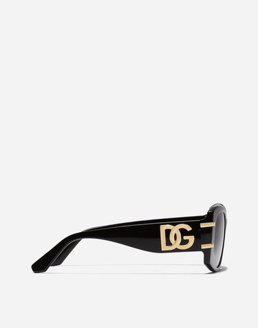 Solbriller Dolce & Gabbana Dolce & Gabbana Dg Griffe Gradient Sunglasses Sort | VG4501VP18G9V000, 3