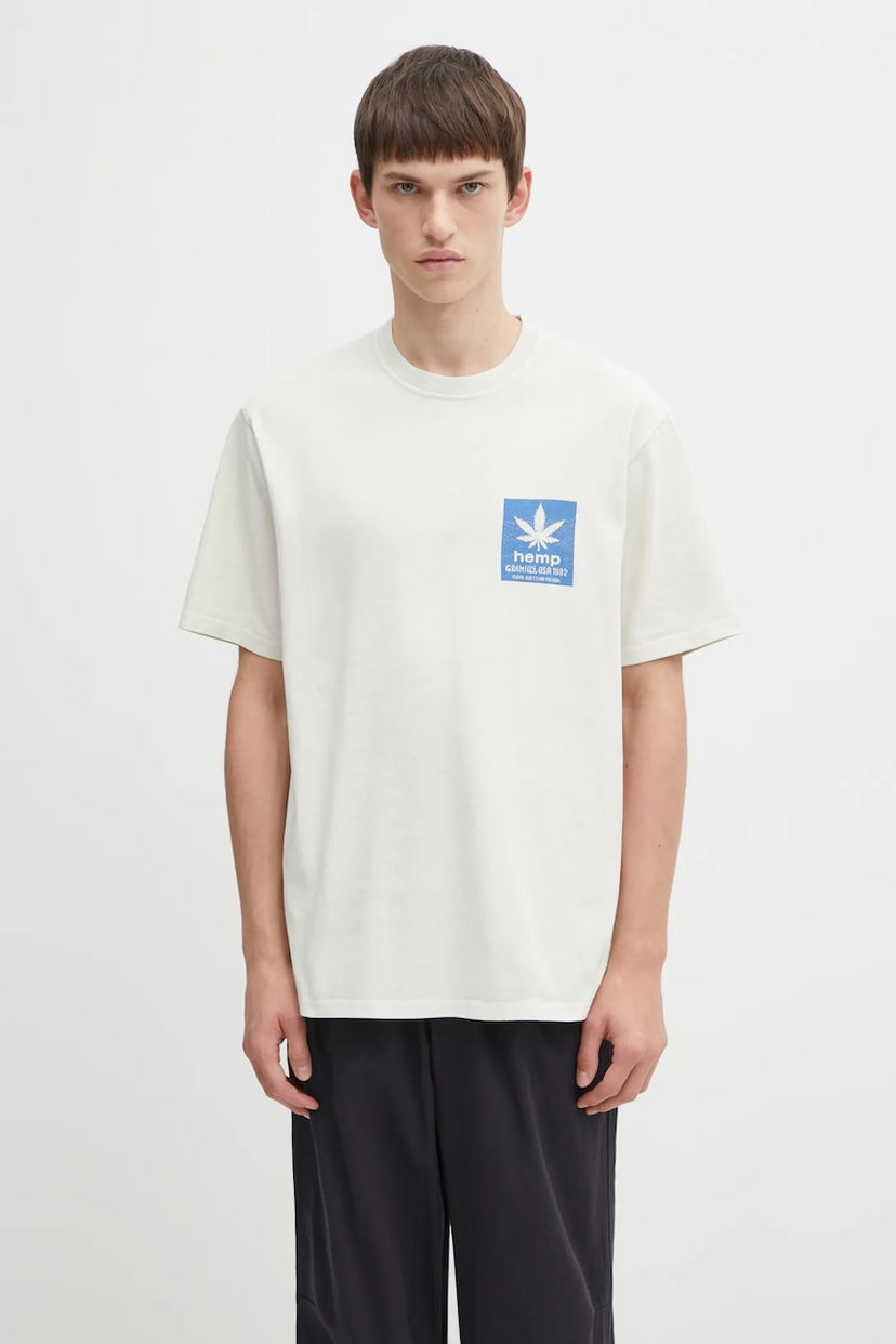 T-shirt GRAMICCI Printed T-Shirt Hemp Hvid | G5FU.T081