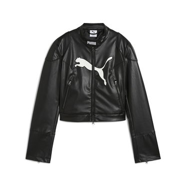 Jakke Puma FUTURE.ARCHIVE Faux Leather Jacket Sort | 632170_01, 5
