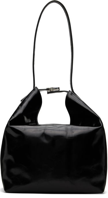 Skuldertaske BY FAR BY FAR Maxi Bea Creased Leather Shoulder Bag Sort | MWBSB054CL034BK001PL, 0