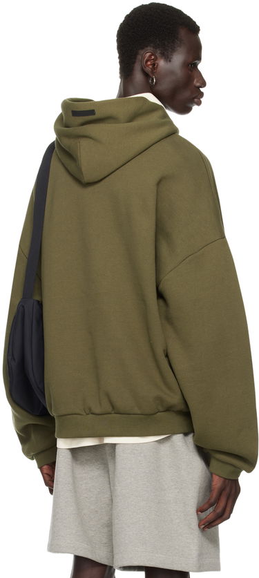 Sweatshirt Fear of God Essentials Logo Printed Hoodie Grøn | 192BT246255F, 2