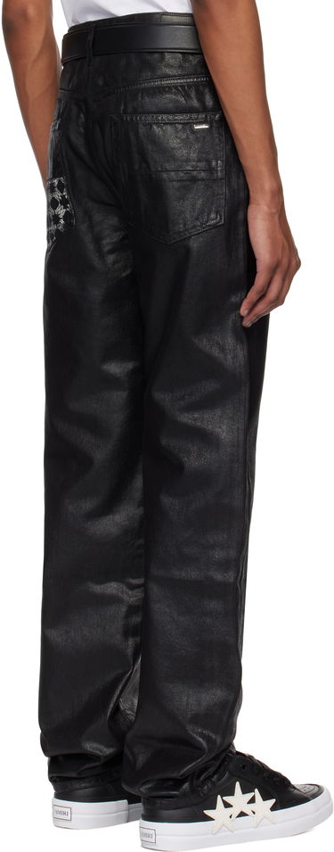Jeans AMIRI AMIRI MA Quad Straight Waxed Jeans Sort | AMDNGH1059, 2