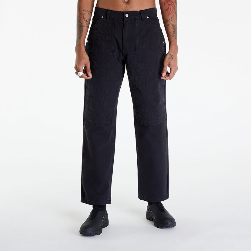Jeans Pleasures Impact Double Knee Pants Sort | P24SP041 BLACK