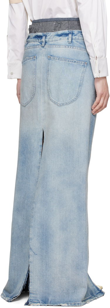 Nederdel Maison Margiela Maison Margiela Blue 'Anonymity Of The Lining' Denim Maxi Skirt Blå | S51MI0006 S30383, 2