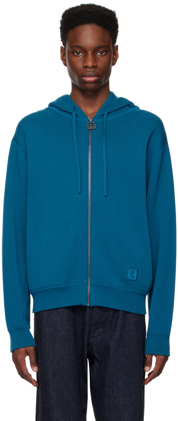 Sweatshirt WOOYOUNGMI Wooyoungmi Zip Hoodie Blå | W223KN05