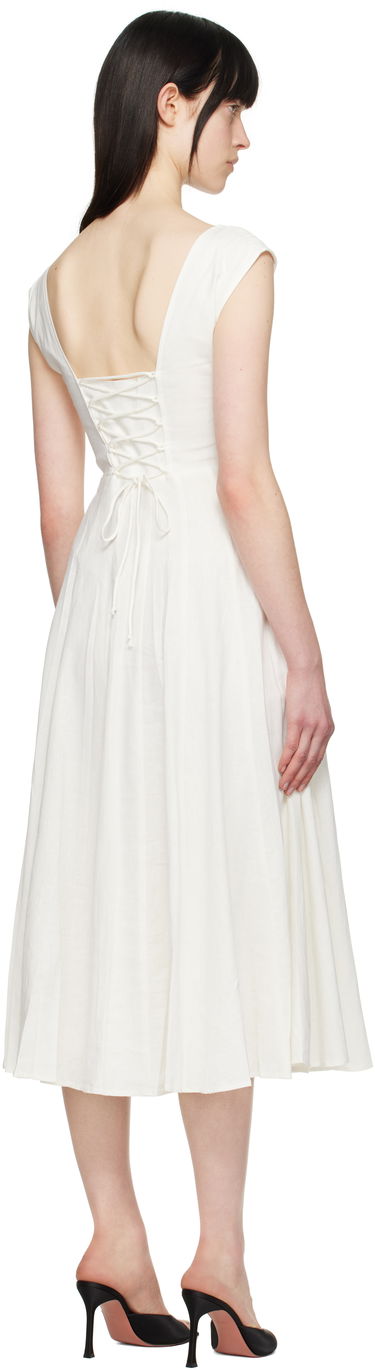 Kjole GUIZIO Guizio Leila Midi Dress Hvid | P24404W085, 2