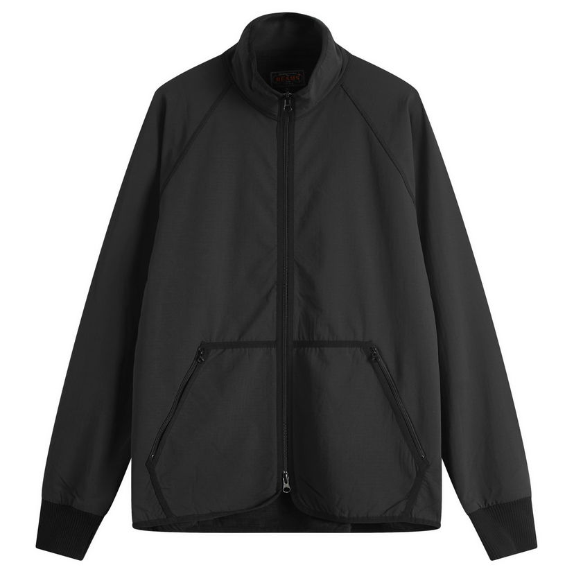 Vindjakke BEAMS Beams Plus Jersey Back Fleece Jacket, Size Small Sort | 3818-0001-139-19