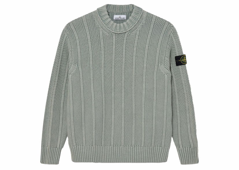 Sweater Stone Island Pure Wool Sweater Grå | 7915568T1-V0055