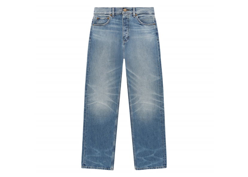 Jeans Fear of God Core Collection 5 Pocket Jean Medium Wash Blå | 130SU244110F