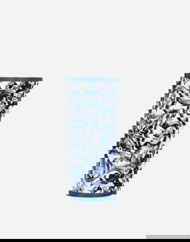 Home decor Dolce & Gabbana Dolce & Gabbana Cylindrical Porcelain Majolica-print Vase Flerfarvet | TCC196TCAMZUB011, 3