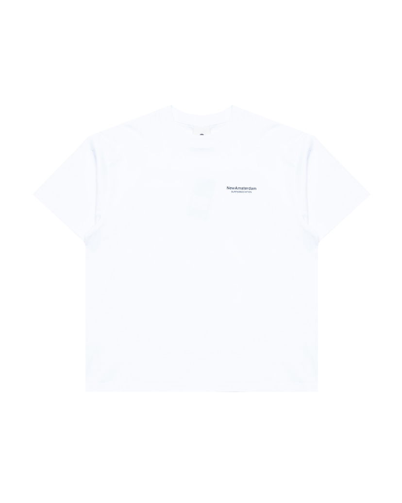 T-shirt New Amsterdam Surf Association Surf Association Print Tee Hvid | 2501166002