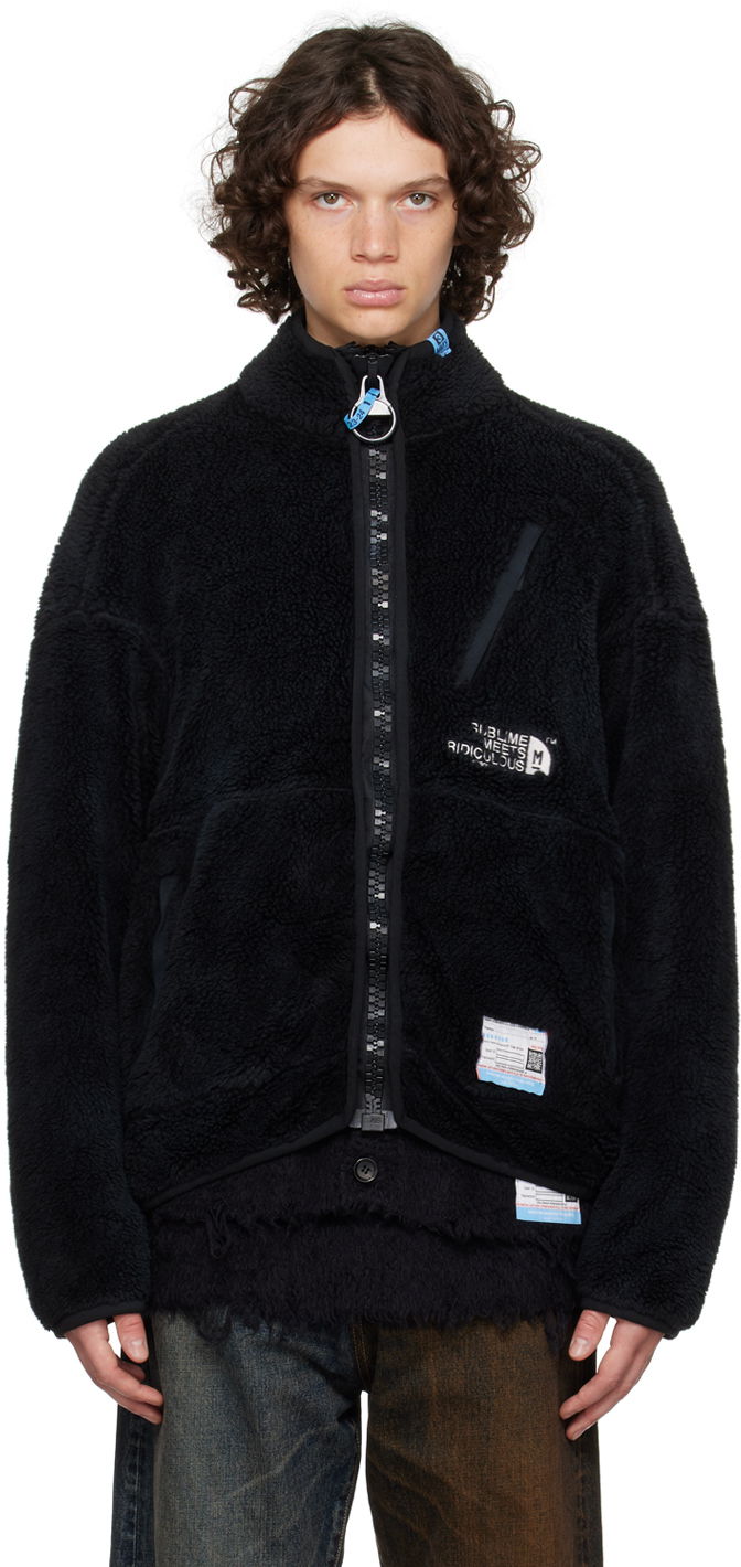 Sweatshirt Maison MIHARA YASUHIRO Fleece Zip Jacket Sort | A11BL621, 0