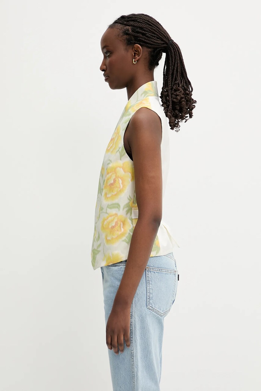 Vest KENZO Kenzo Floral Print Wrap Vest Gul | FF52GI0099O1.01, 1