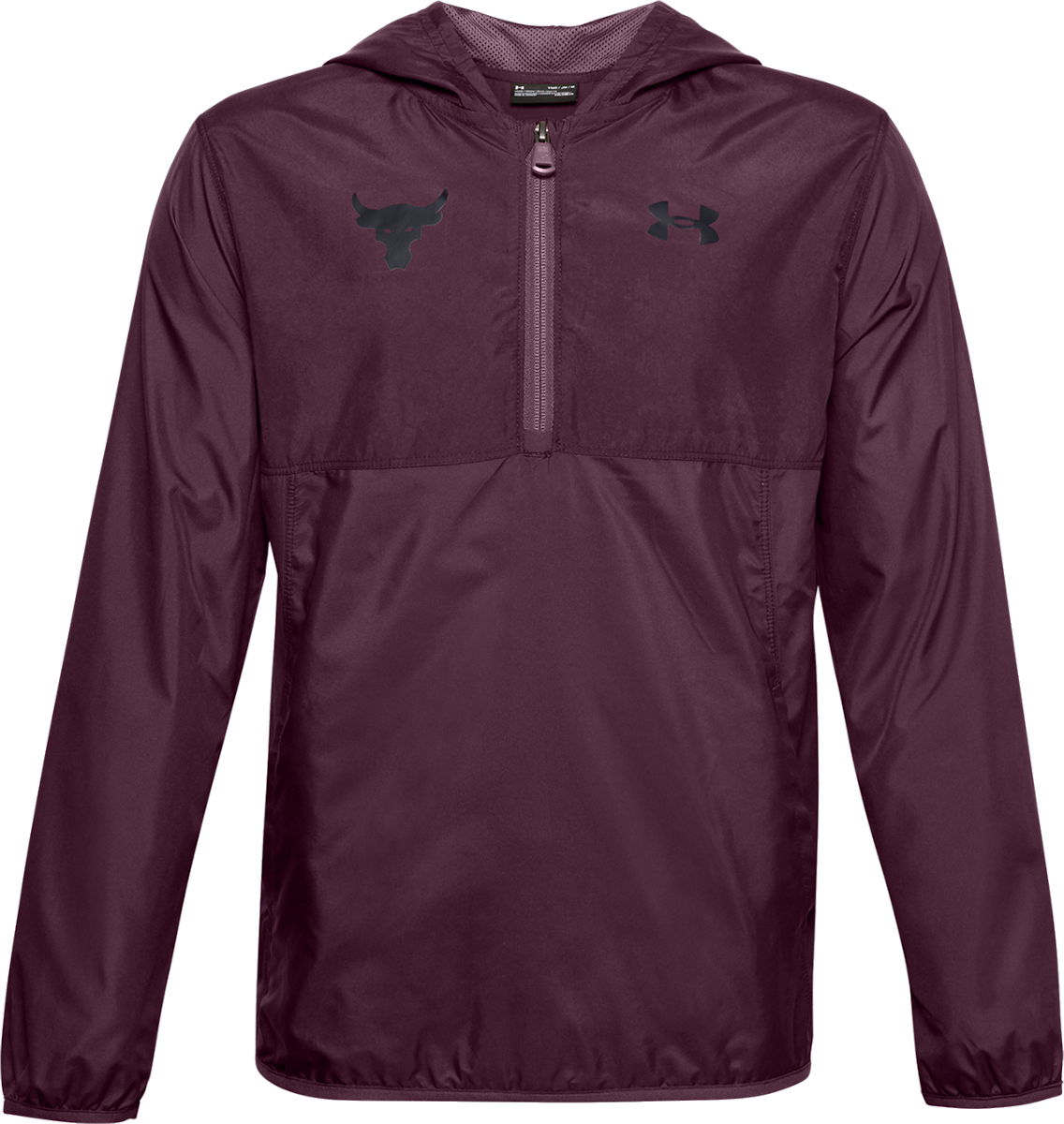 Vindjakke Under Armour Project Rock Collection Hooded Jacket Bourgogne | 1357573-569, 0