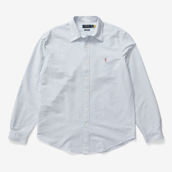 Skjorte Polo by Ralph Lauren Custom Fit Oxford Shirt Grå | 710792041004, 0