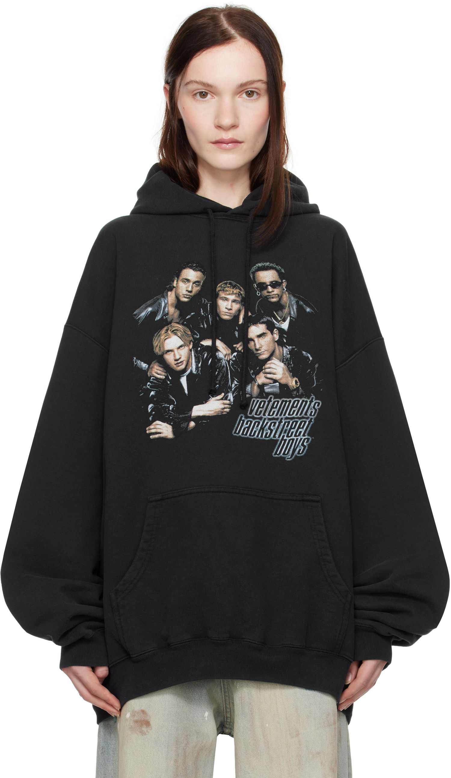 Sweatshirt VETEMENTS Vetements Backstreet Boys Print Hoodie Sort | UA66HD700B, 0