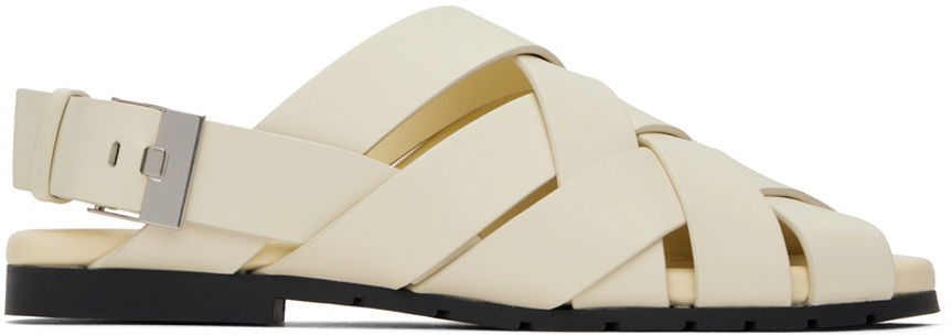 Sneakers og sko Bottega Veneta Alfie Leather Sandals Hvid | 775301V2ED09031, 0