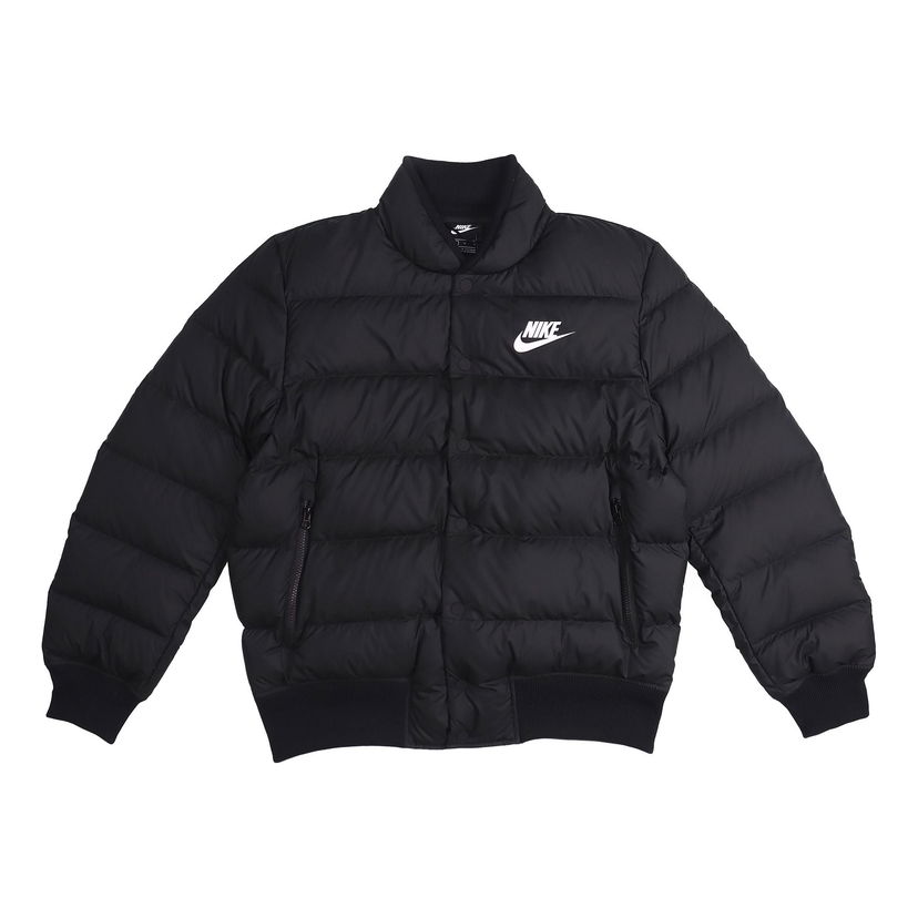 Bomberjakke Nike Stay Warm Windproof Down Jacket Sort | DC1292-010