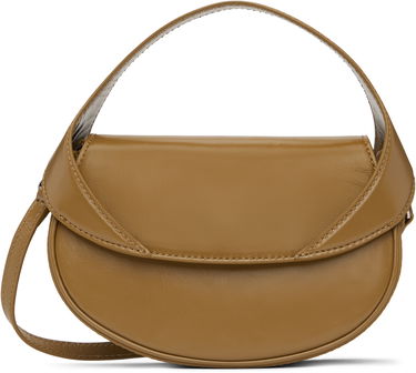 Håndtaske BY FAR Hari Creased Leather Shoulder Bag Brun | MWBTH008LL002BR044PL, 0