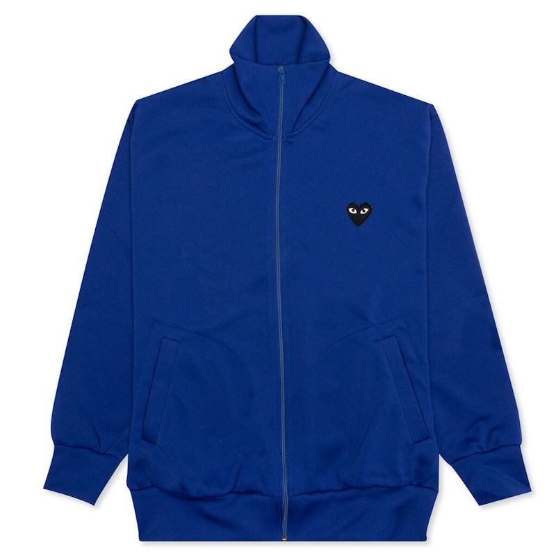 Sweatshirt Comme des Garçons Play Big Black Heart Zip-Up Sweatshirt Blå | AZ-T255-051-2, 0