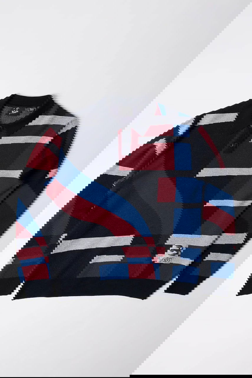 Sweater By Parra Parra Vertical forest Knitted Polo Flerfarvet | 54240, 0